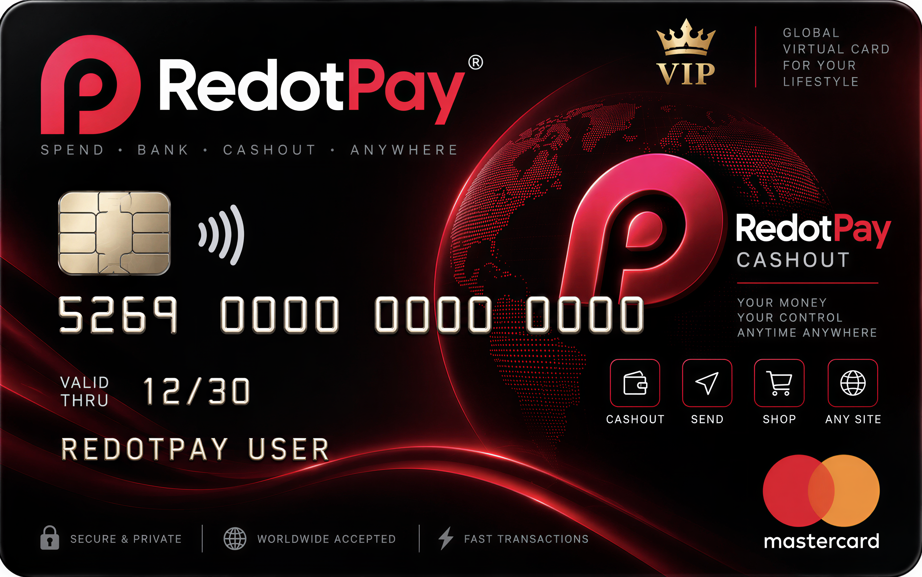 RedotPay Mastercard (Minimum 4000$)