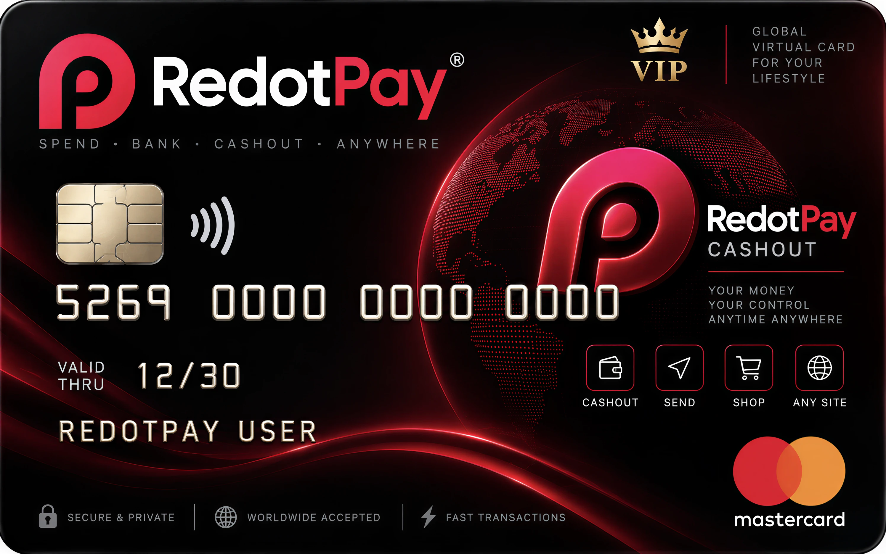 RedotPay Mastercard (Minimum 4000$)